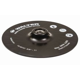 Walter 15M157 Turbo Quick Change Backing Pad, 6" x 5/8"-11, Black