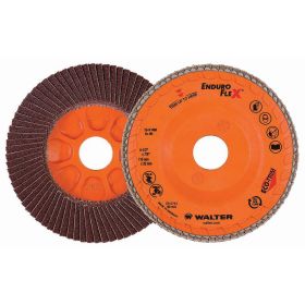 Walter 15R458 Enduro Flex Flap Disc 4-1/2 x 7/8 Arbor 80Grit