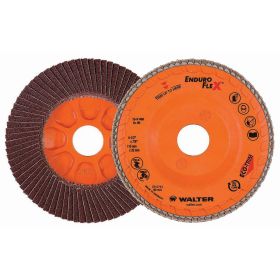 Walter 15R458 Enduro Flex Flap Disc 4-1/2 x 7/8 Arbor 80Grit