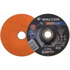 Walter 15T603 ERGOFLEX Grinding Wheel 6" x 7/8" 36 Grit Type 29