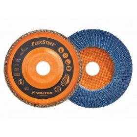 Walter 15W504 All-Steel High Performance Flap Disc 5" x 7/8", Type 27, 40 Grit