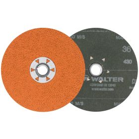 Walter 15X523 Coolcut XX Quick Change Sanding Disc, 5" x 5/8"-11 Grit 36, 25BX