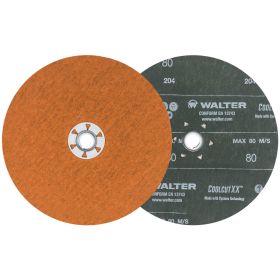 Walter 15X728 Coolcut XX Quick Change Sanding Disc, 7" x 5/8"-11 Grit 80, 25BX