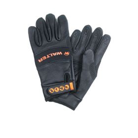 Walter 30B093 Black Goatskin Leather Grinding Gloves, Large